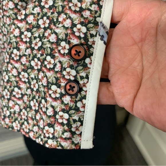 MARCO Floral Casual Button Down Shirt Cotton Relax Fit Short Sleeves Top Sz 1X B - Picture 8 of 11